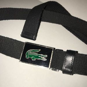 Men’s canvas Lacoste belt